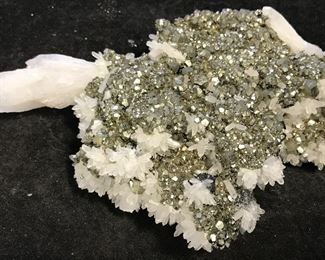 Peruvian Mined Quartz & Pyrite Crystal Cluster