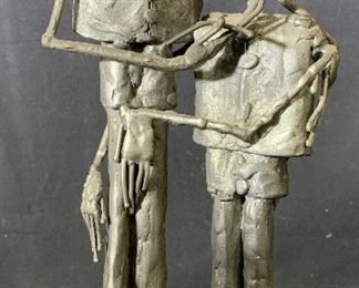 Abstract Modernist Metal Sculpture