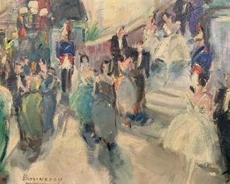 BONNEFOY Signed Abstract Oil Painting