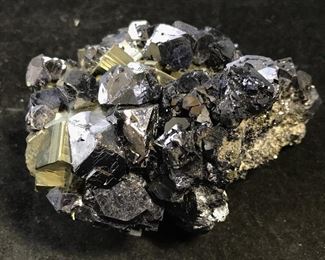 Peruvian Mined Galena & Pyrite Crystal Cluster