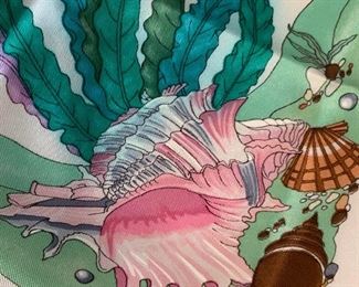 GUCCI Artist Signed Colorful Maritime Scarf