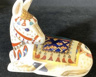 ROYAL CROWN DERBY Trademarked Donkey Figural