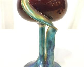 ZSOLNAY HUNGARY Vintage Iridescent Vase