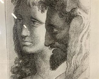 PAOLO FIDANZA Etching Philosopher Portraits