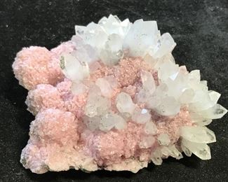 New Mexico Mined Rhodonite & Quartz Cluster