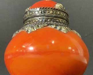 Ornate Vintage Collectible Bakelite Lidded Vessel