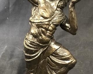 YIANNAS KOUTSIS Signed Bronze Biblical Sculpture