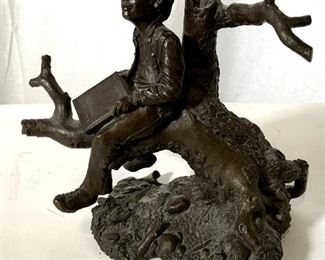 RON CHAPEL Dreamer Bronze Sculpture 1977