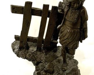 RON CHAPEL Reverie Bronze Sculpture 1977