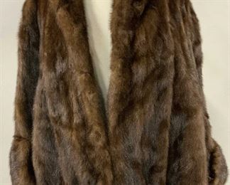 Authentic Dark MINK STOLE JACKET