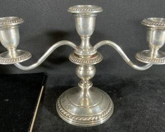 Pair GORHAM Weighted STERLING SILVER Candelabras