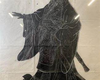 Signed Traditional Chinese Emperor Lithograph