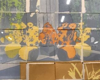 Signed Painted Woven Heavy Weight Paper Artwork