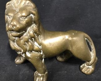 Solid Brass Lion Figural