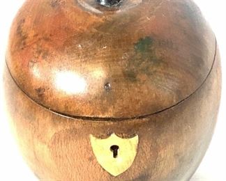 THE FEDERALIST Antique English Apple Tea Caddy