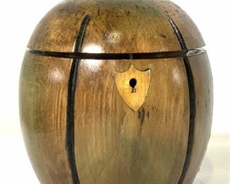 THE FEDERALIST Antique Apple Form Tea Caddy, Eng
