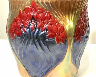 ZSOLNAY Trademarked Ceramic Vessel Hungary