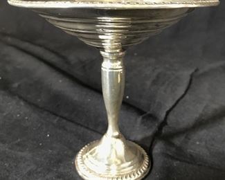 Vintage EMPIRE Sterling Weighted Silver Tazza