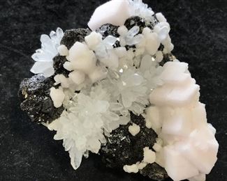 Peruvian Mined Mangano Calcite Quartz & Pyrite