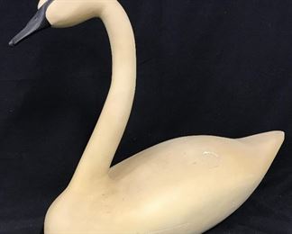 CAPE CRATE COLLECTION Ann Sears Carved Wooden Swan