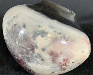 NAN MOON POTTERY Signed Glazed Ceramic Vessel