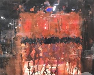 MAX CLENDINNING Signed Watercolor Painting 63