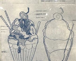 Lithograph ‘Blueprints For Cooking’ Artwork