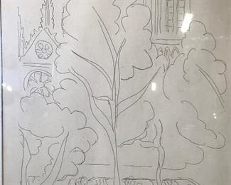 HENRI MATISSE Signed Lithograph Artwork