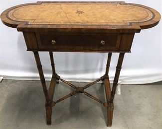 MAITLAND SMITH Leather Top Table W Drawer