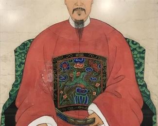 Pair of Chinese Ancestor Portrait Paintings