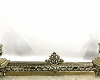 Vintage Brass Andiron Fender