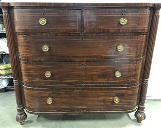 Antique Carved Wooden Dresser