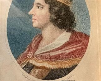 JOHN CHAPMAN Portrait of Edward V Lithograph