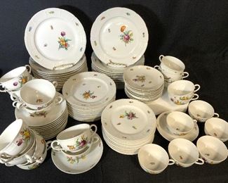 Set 140 NYMPHENBURG Antique Bouquet Chinaware