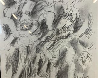 WILLEM DE KOONING Signed Figures Offset Lithograph