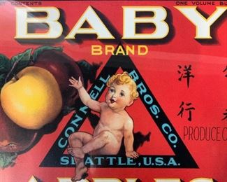 Baby Brand Apples Offset Lithograph