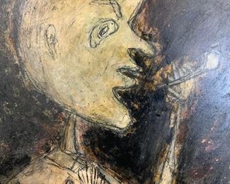 Signed Mixed Media Artwork 1949 AFTER DUBUFFET