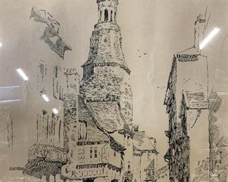 LEOPOLD ARNAUD A Street in Holland Etching