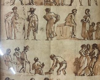 VICTOR-JEAN NICOLLE Ink Drawing