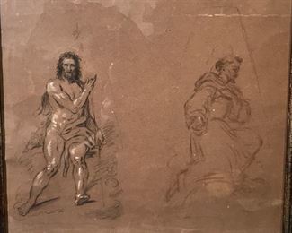 Antique Illustration Ink & Pencil on Paper