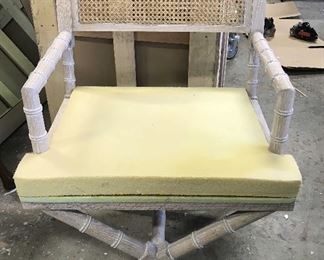 Pair Cane Backed Director Chairs