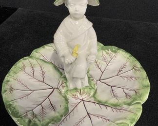 MOTTAHEDEH Sig. Porcelain Child Figural Dish