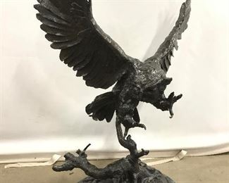 JULES MOIGNIEZ Signed Bronze Owl Sculpture