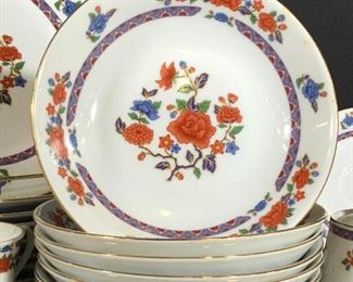 Set 43 CROWN MING Fine China Dinnerware