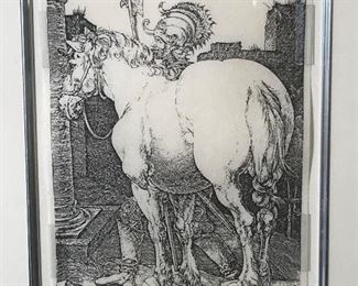 ALBRECHT DURER Engraving of The Large Horse