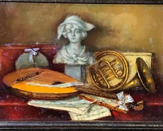 Oil on Board Still Life Painting