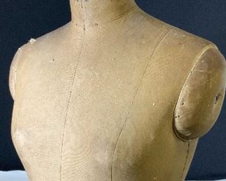 Antique WOLF Model Form Mannequin on Wheels