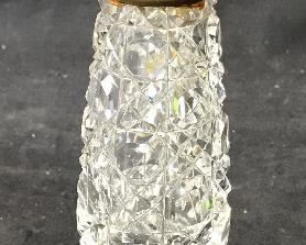 Antique Japanese Tall Leaded Glass Crystal Lighter