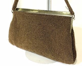 DELILL HANDMADE Bronze Seed Bead Handbag, Japan