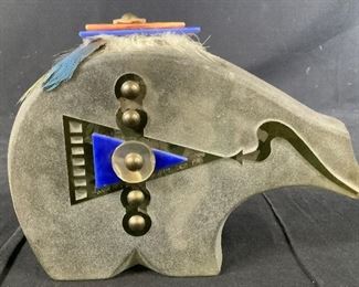 LARRY M FULLER Signed Glass Sculpture 1989